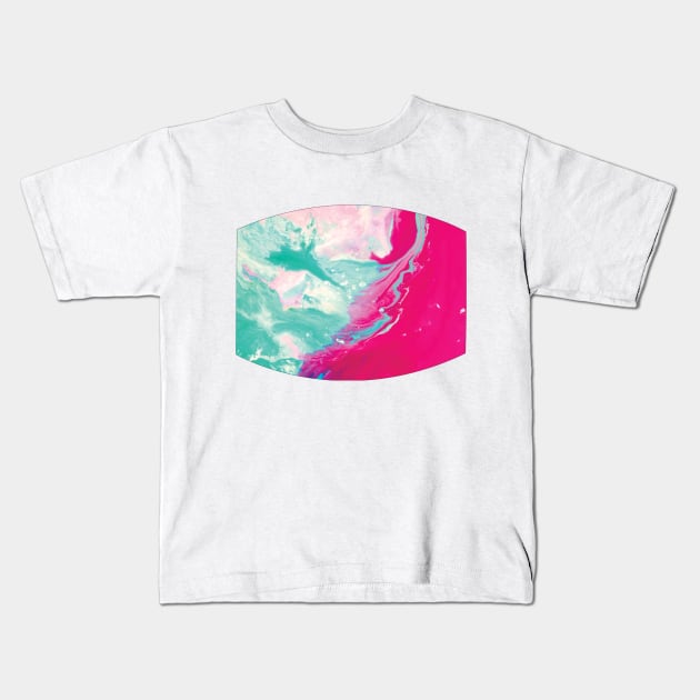 Candy Swirl Marble Kids T-Shirt by KindlyHarlot